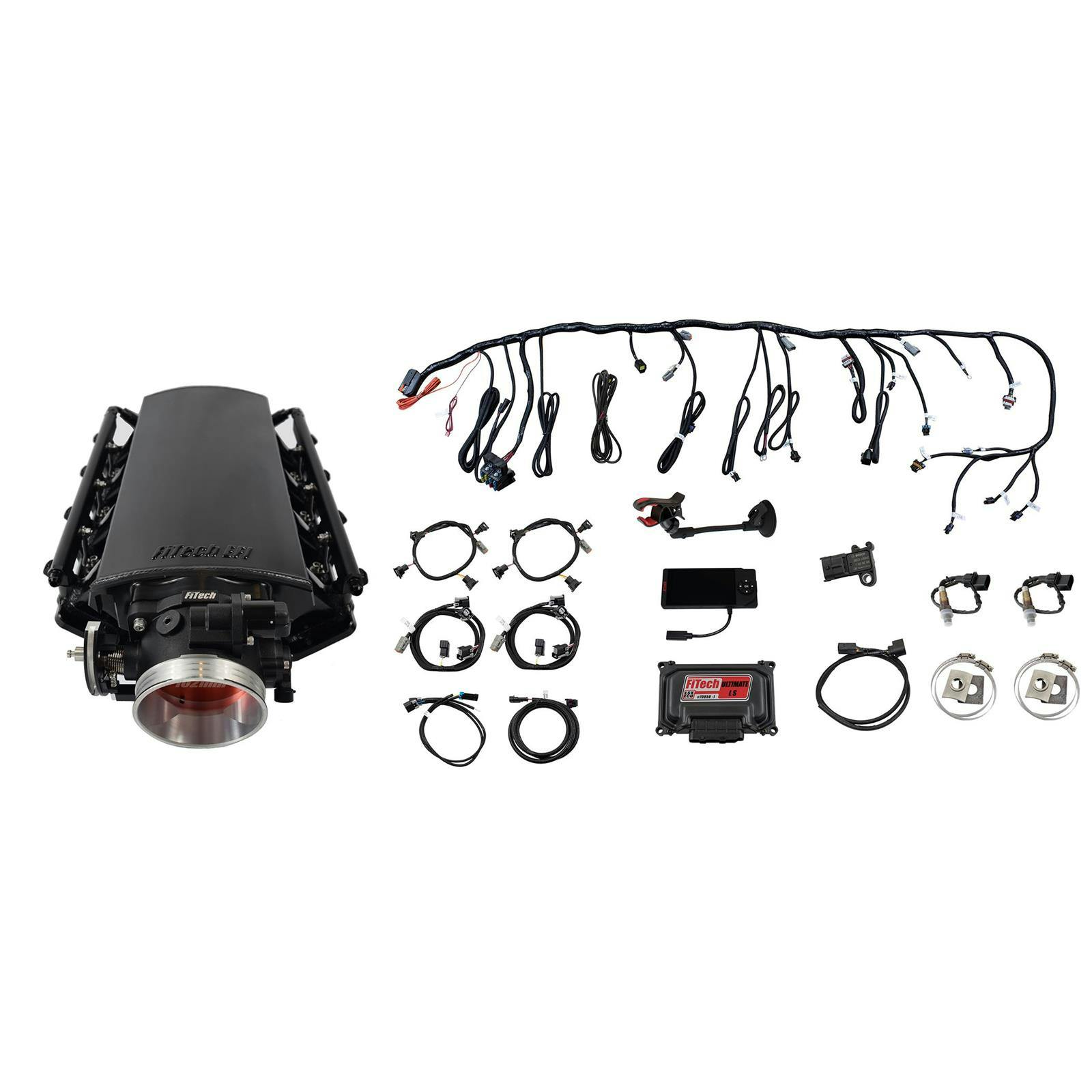 FiTech 70030 Ultimate LS 1000HP System, Short Cathedral Intake