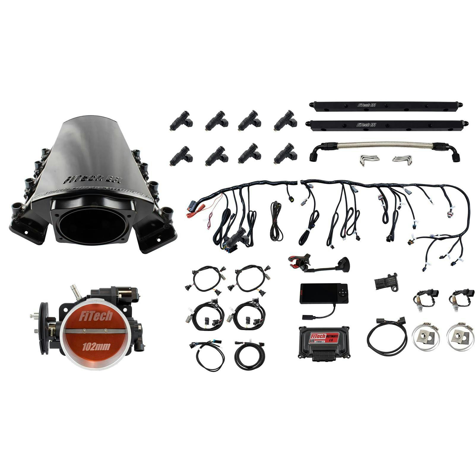 FiTech 70036 Ultimate LS 1000HP EFI, LS7, Short Cathedral Intake