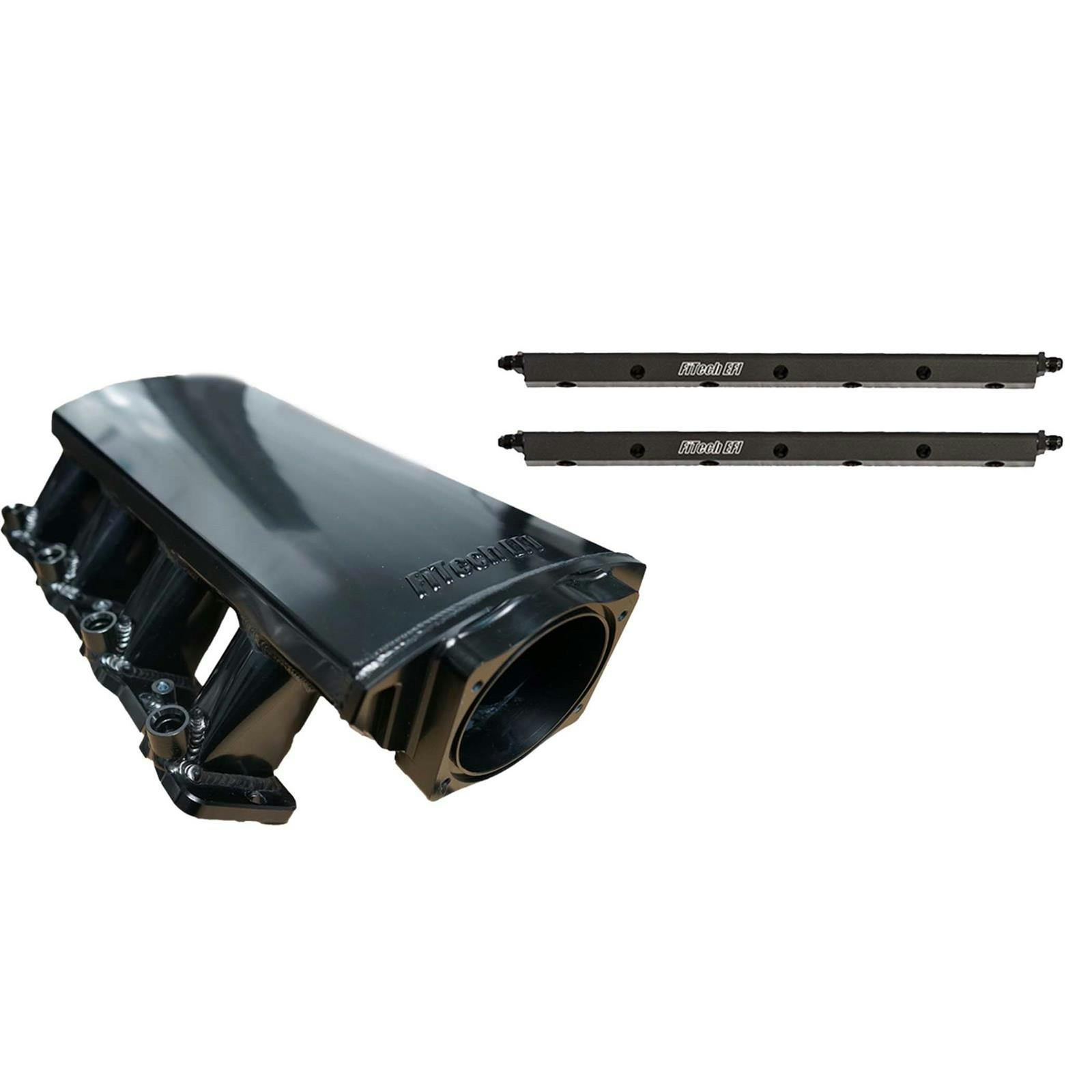 FiTech 70065 LS3 Short Aluminum Intake Manifold With Fuel Rails