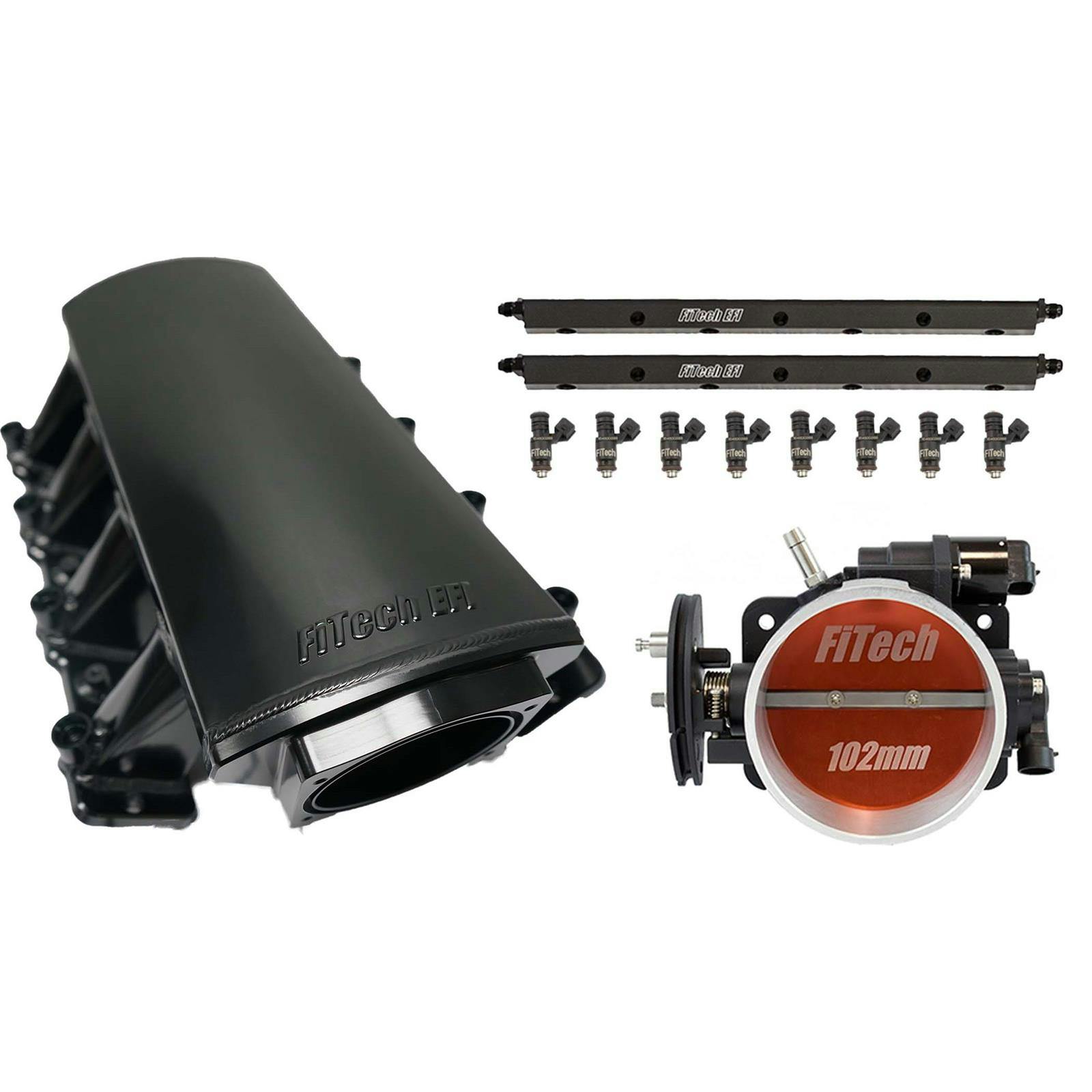 FiTech 70078 Loaded LS7 Aluminum Intake Manifold 750HP Kit