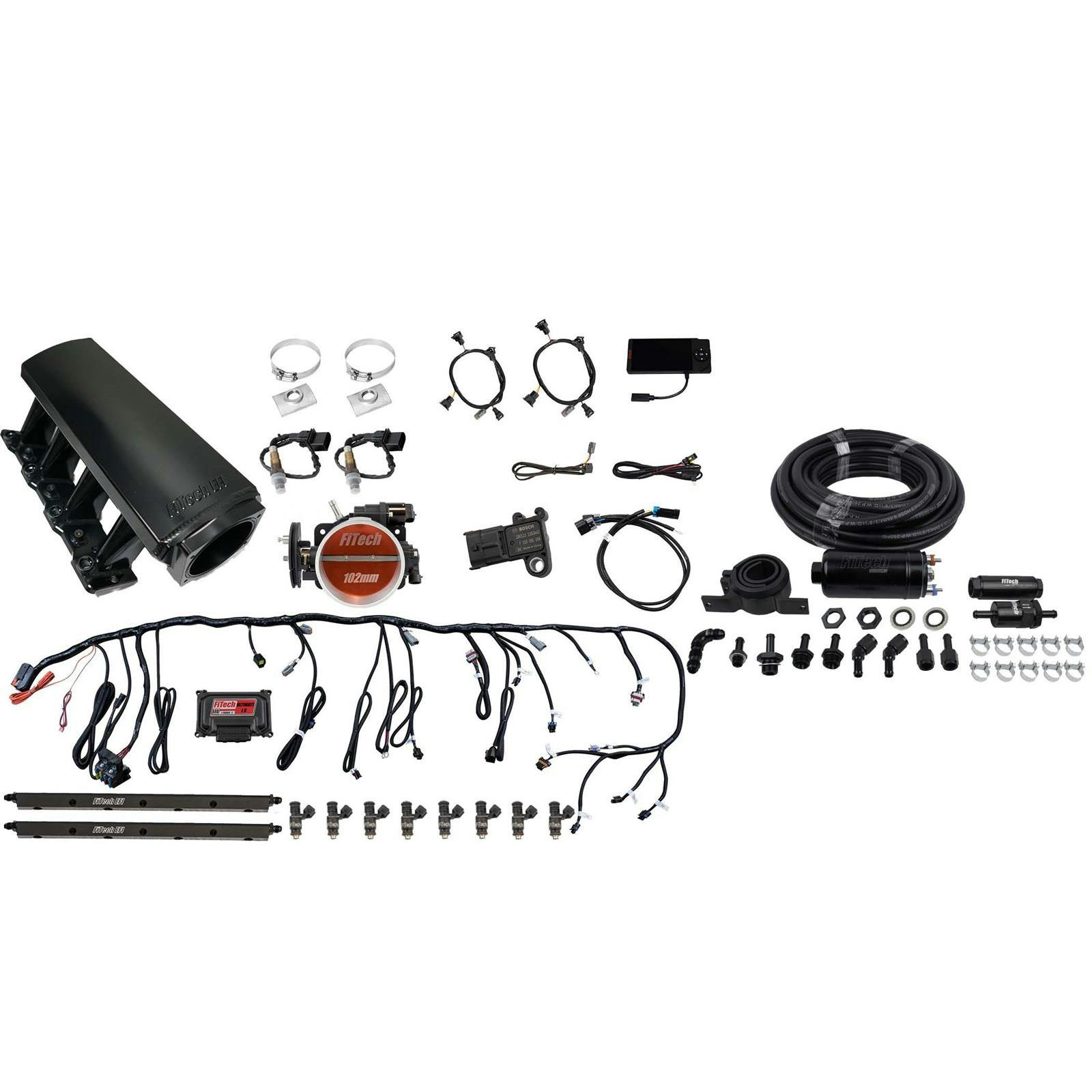 FiTech 71008 Tall LS1/LS2/LS6 750HP W/ In-Line Fuel Pump Kit