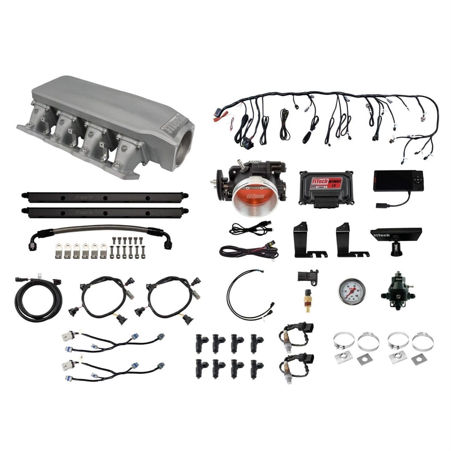 FiTech 73105 Nitro-Port Cast, LS1 750HP EFI W/O Trans Control