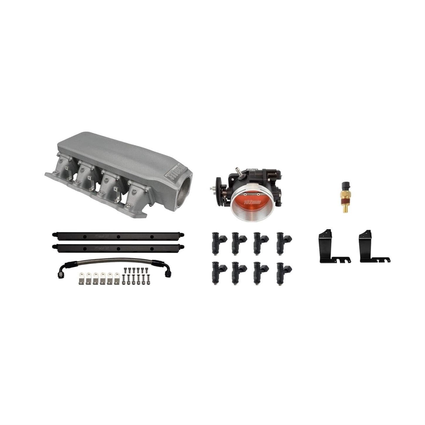 FiTech 73302 Nitro-Port Cast, LS3 1000HP Loaded, Short LS3 Intake