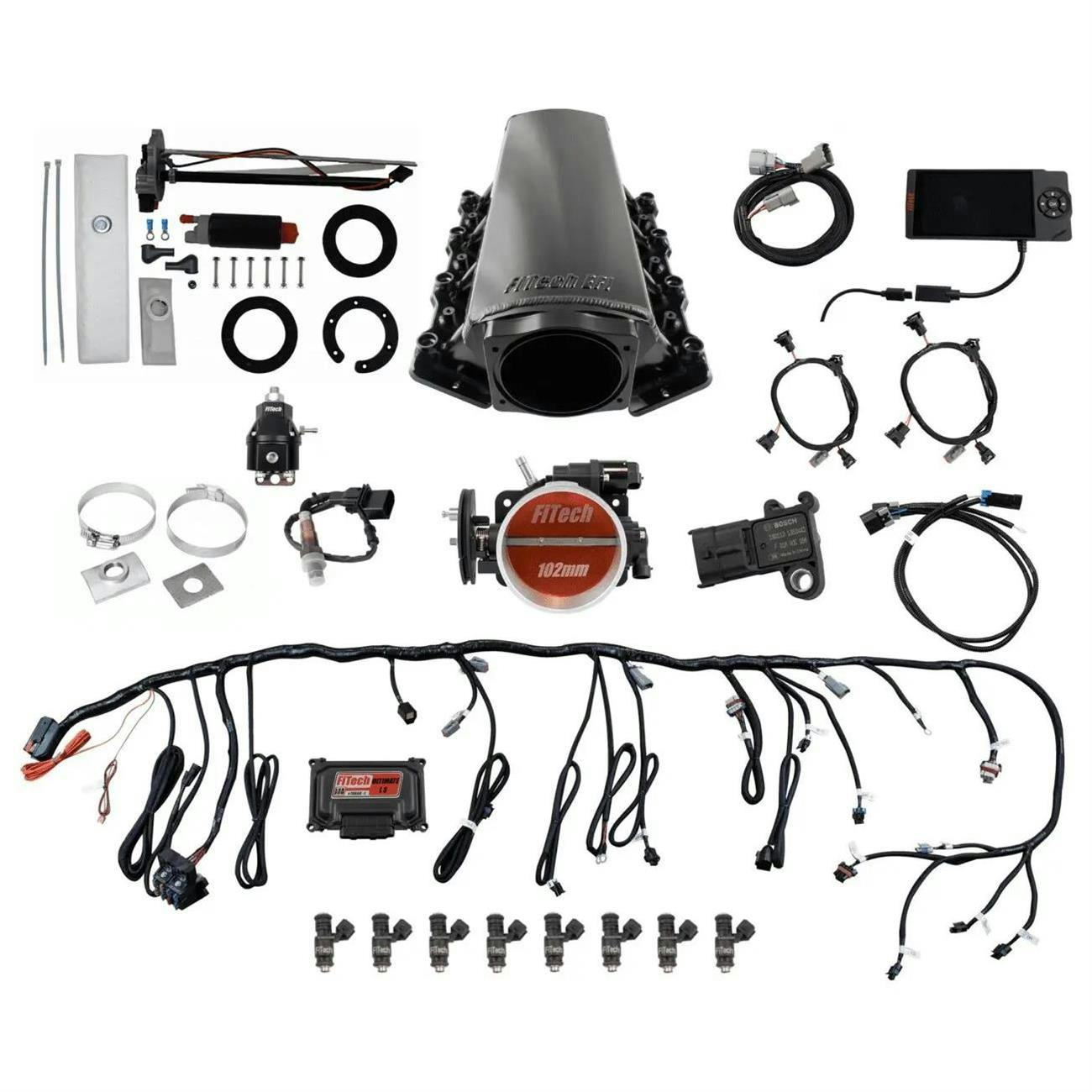 FiTech 76204 LS Master Kit 70004 W/ 50015 Go Fuel In-Tank Module