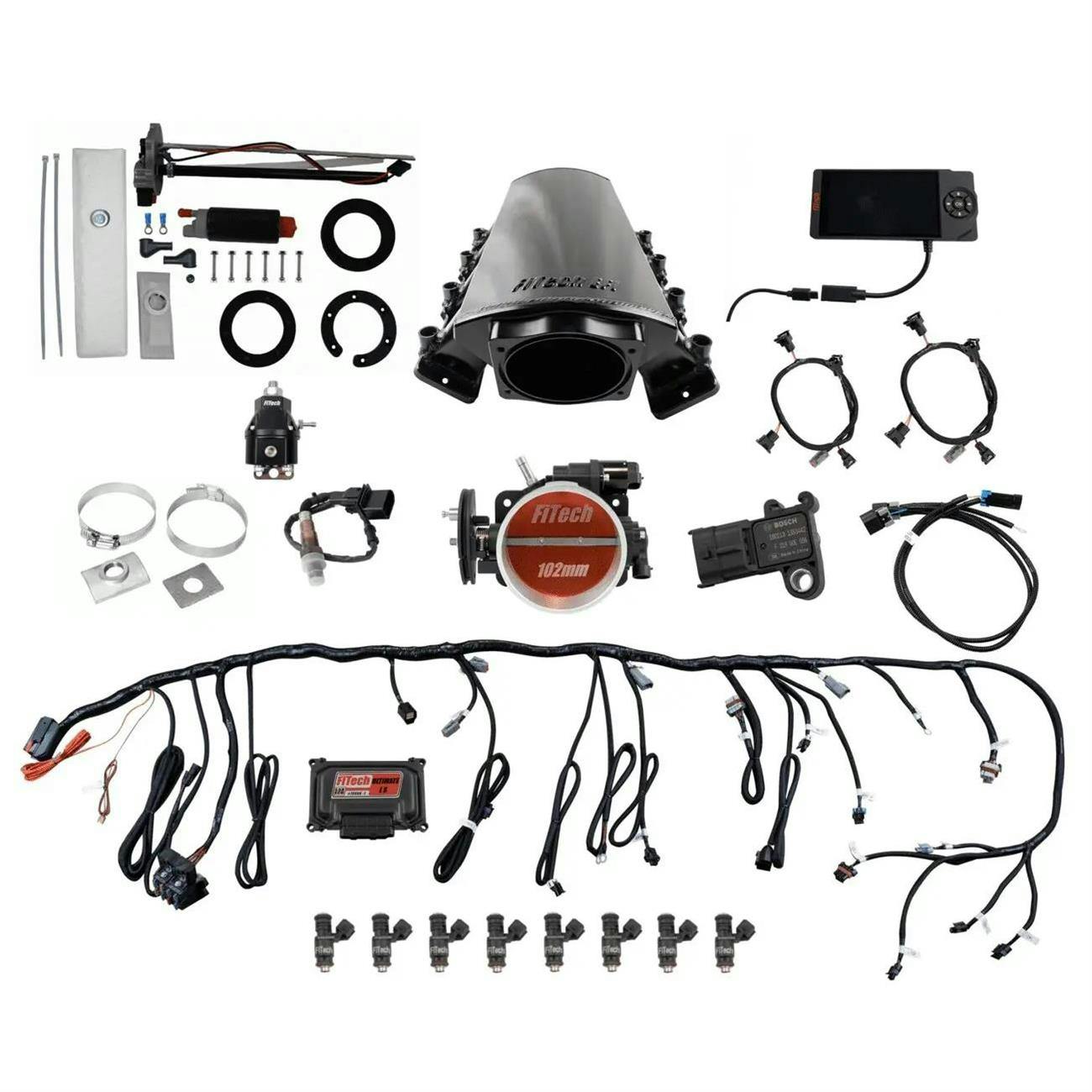 FiTech 76217 LS Master Kit 70017 W/ 50015 Go Fuel In-Tank Module