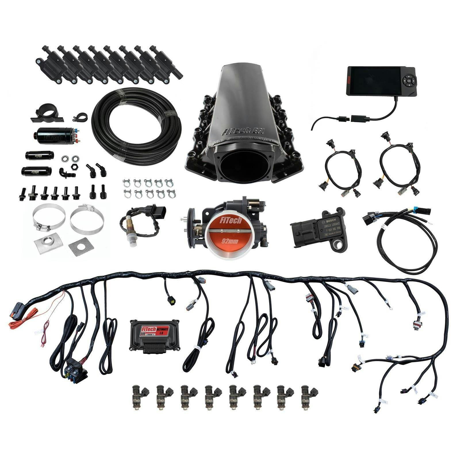 FiTech 79106 LS1/LS2/LS6 500HP Kit W/ Fuel Pump, Coil Pack, Tall