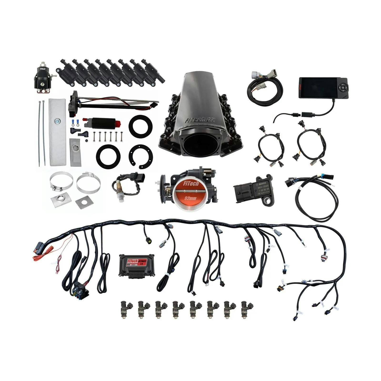 FiTech 79602 LS Kit 70002 W/ 50015 Module, 54001, LED Coil Pack