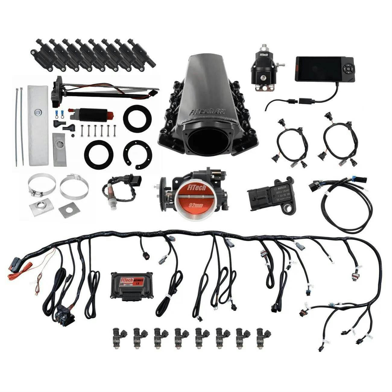 FiTech 79606 LS Kit 70006 W/ 50015 Module, 54001, LED Coil Pack