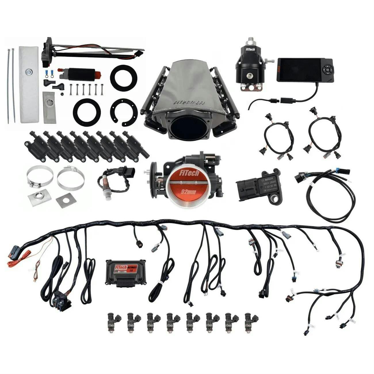 FiTech 79611 LS Kit 70011 W/ 50015 Module, 54001, LED Coil Pack