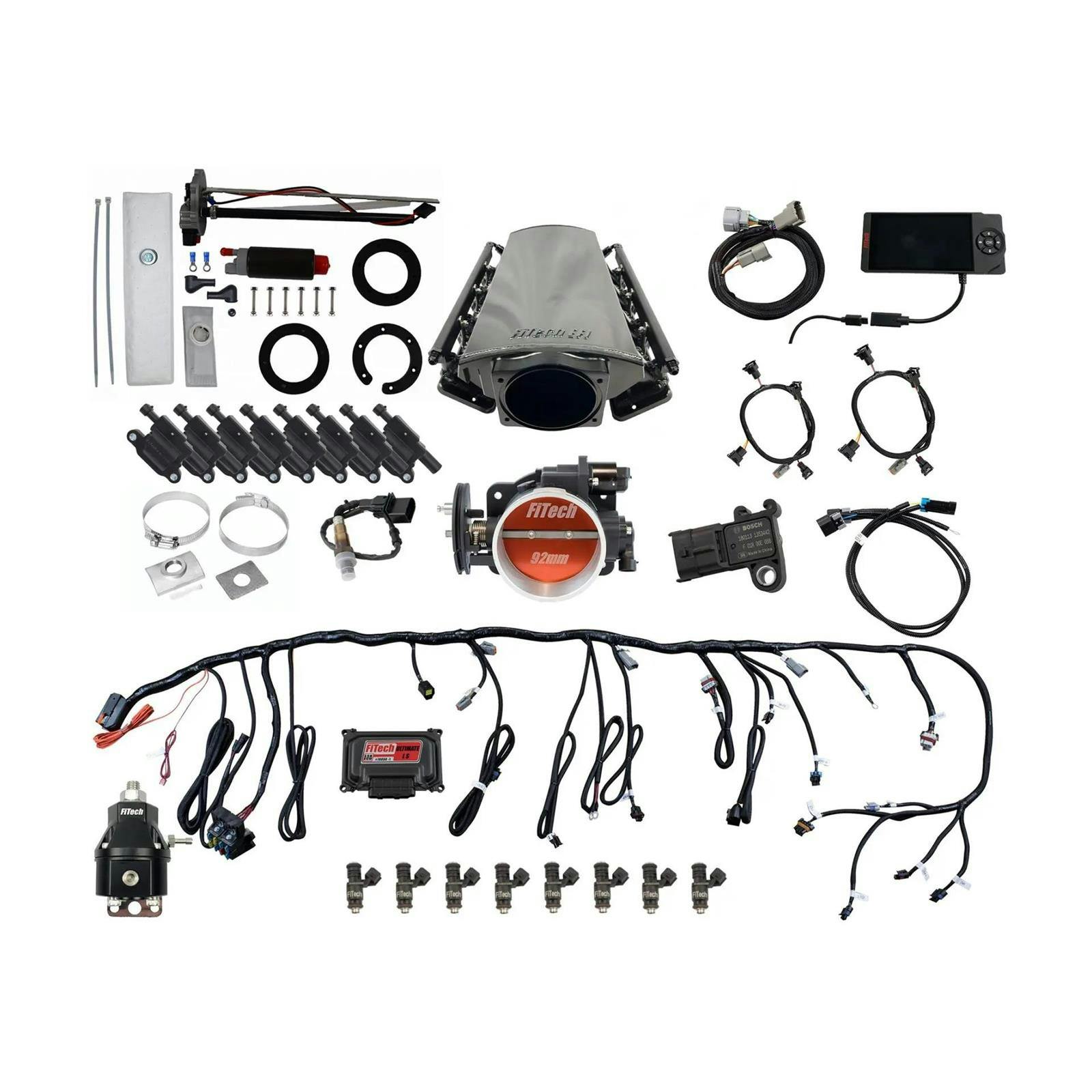 FiTech 79612 LS Kit 70012 W/ 50015 Module, 54001, LED Coil Pack