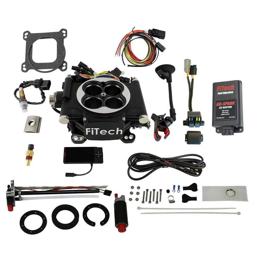FiTech 93602 Go EFI 4 600 HP Matte Black w/ In Tank Kit w/CDI box