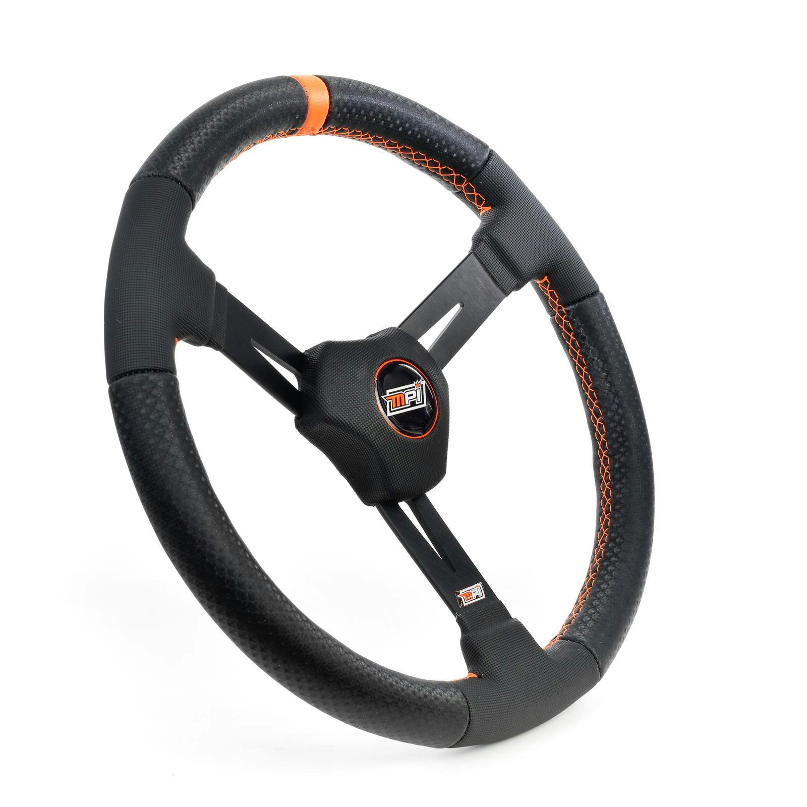 MPI MPI-DM2-15-XL Dirt Oval Track Aluminum Steering Wheel, 15 In.