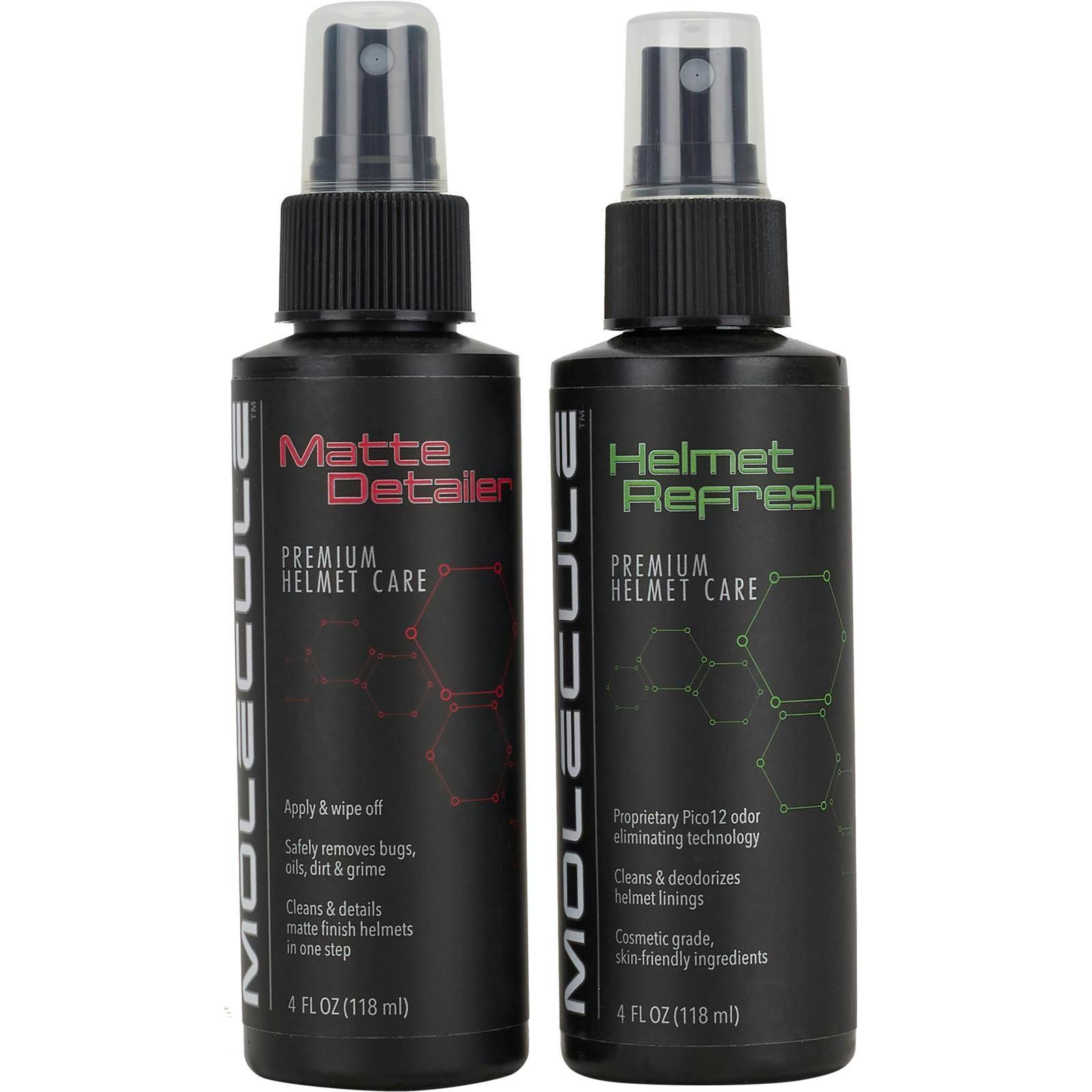 Molecule Labs MSMHK442 Matte Helmet Care Kit, 2 Bottles