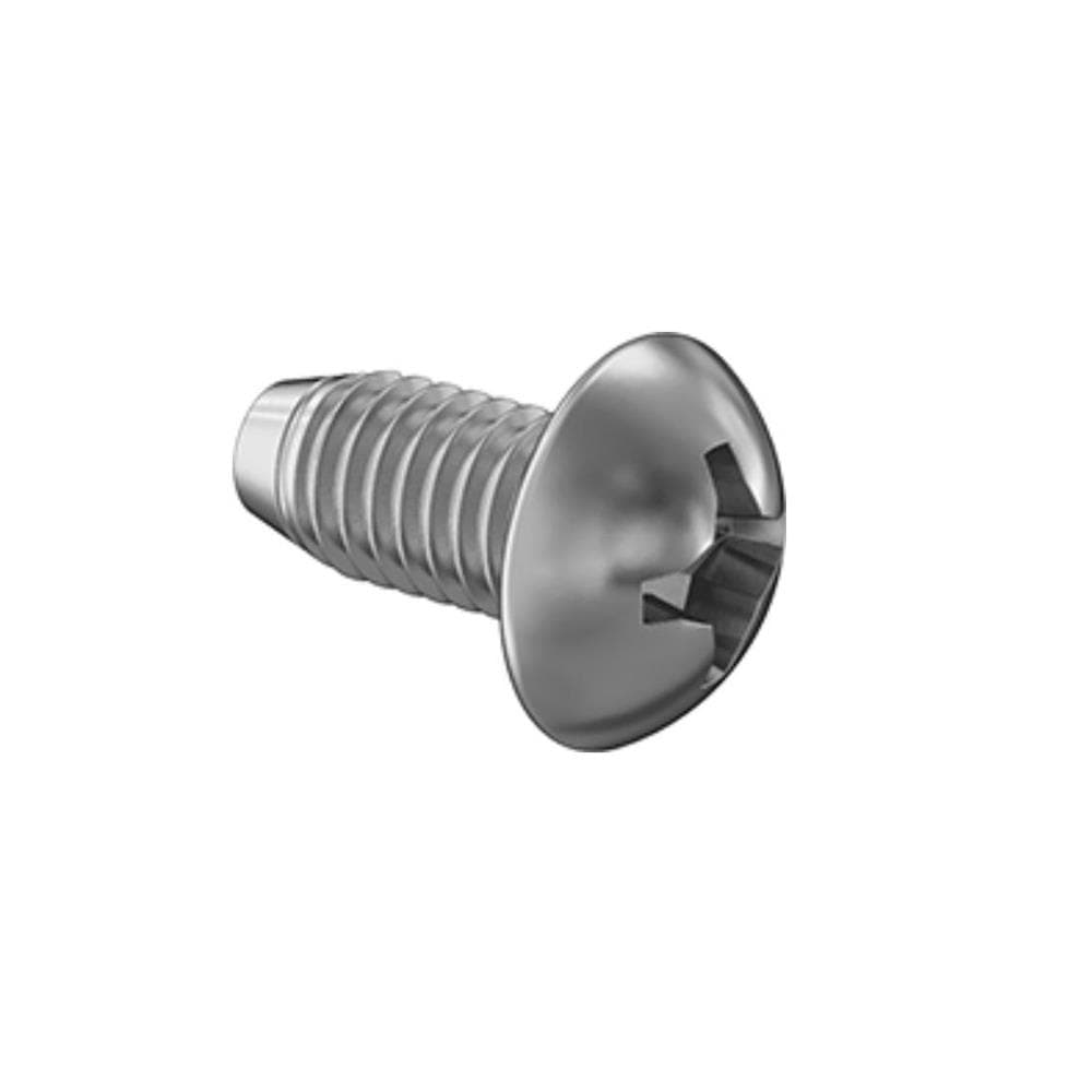 Rounded Head Thread-Cutting Moon Disc Steel Screws, 3 Per Pack