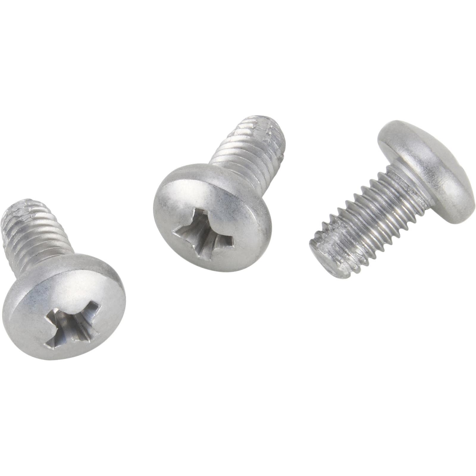 Rounded Head Thread-Cutting Moon Disc Steel Screws, 3 Per Pack