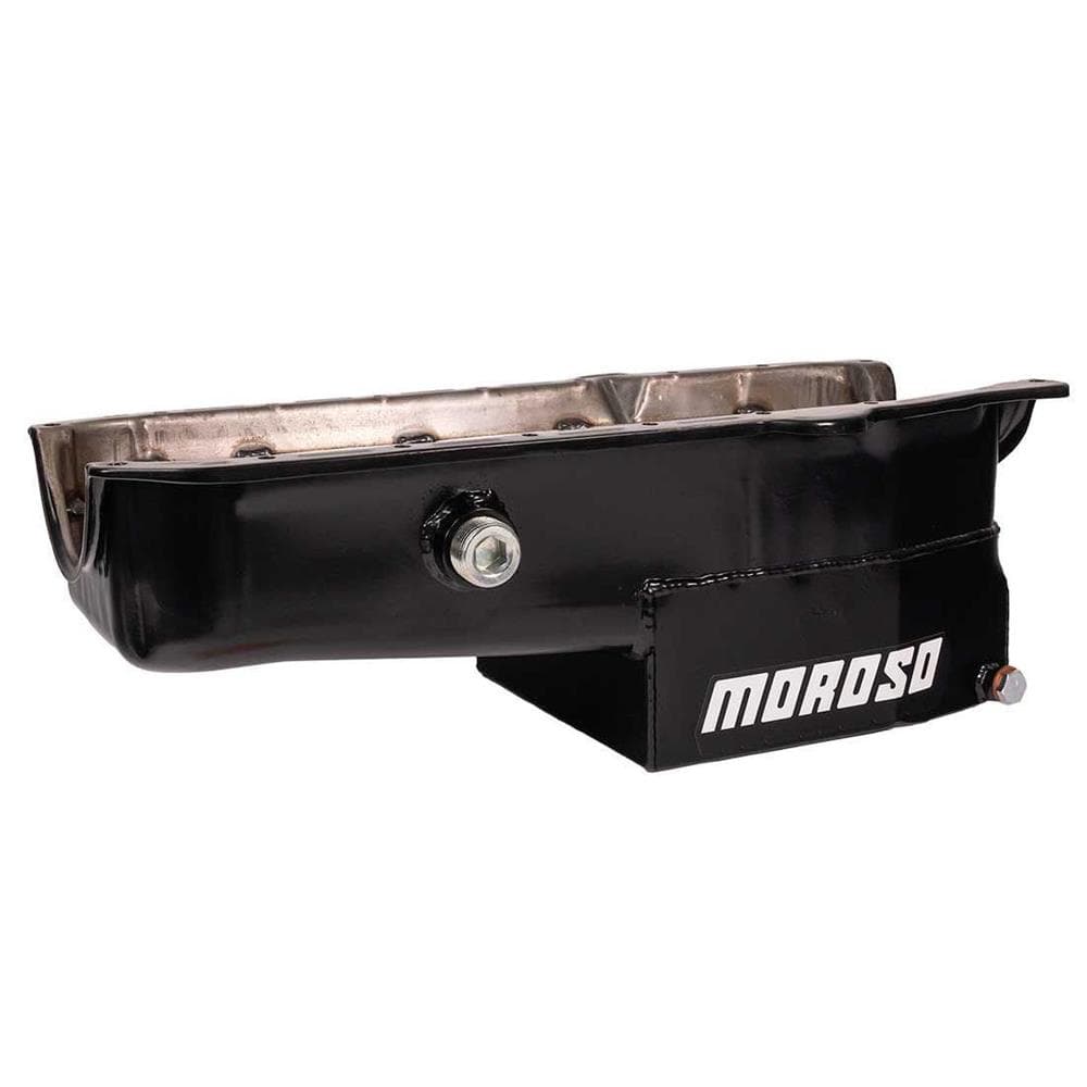 Moroso 21324 Circle Track Oil Pan w/ One Piece Rear Main Seal & Plug