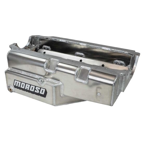 Moroso 21331 SBC Modified Race Oil Pan, 2 Pc Rear Main, 8qt