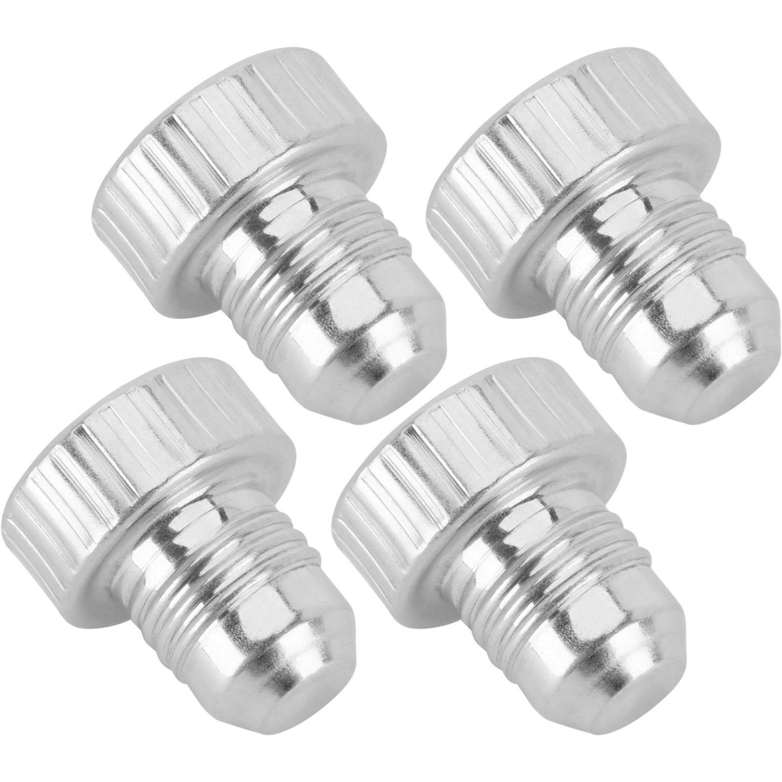 Anodized Aluminum -4 AN Flare Plug Fitting, Set of 4