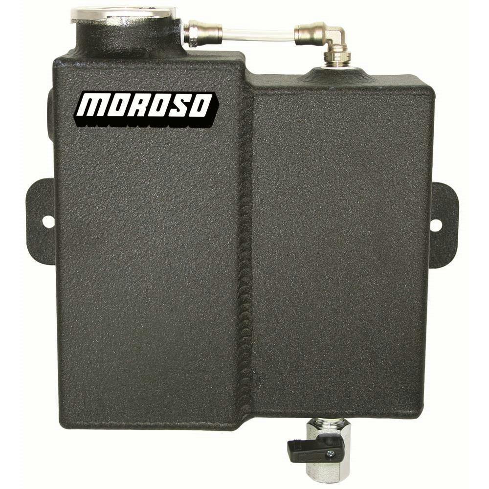 Moroso 63775 Tank, Dual Coolant Exp And Recovery, Catch, Black