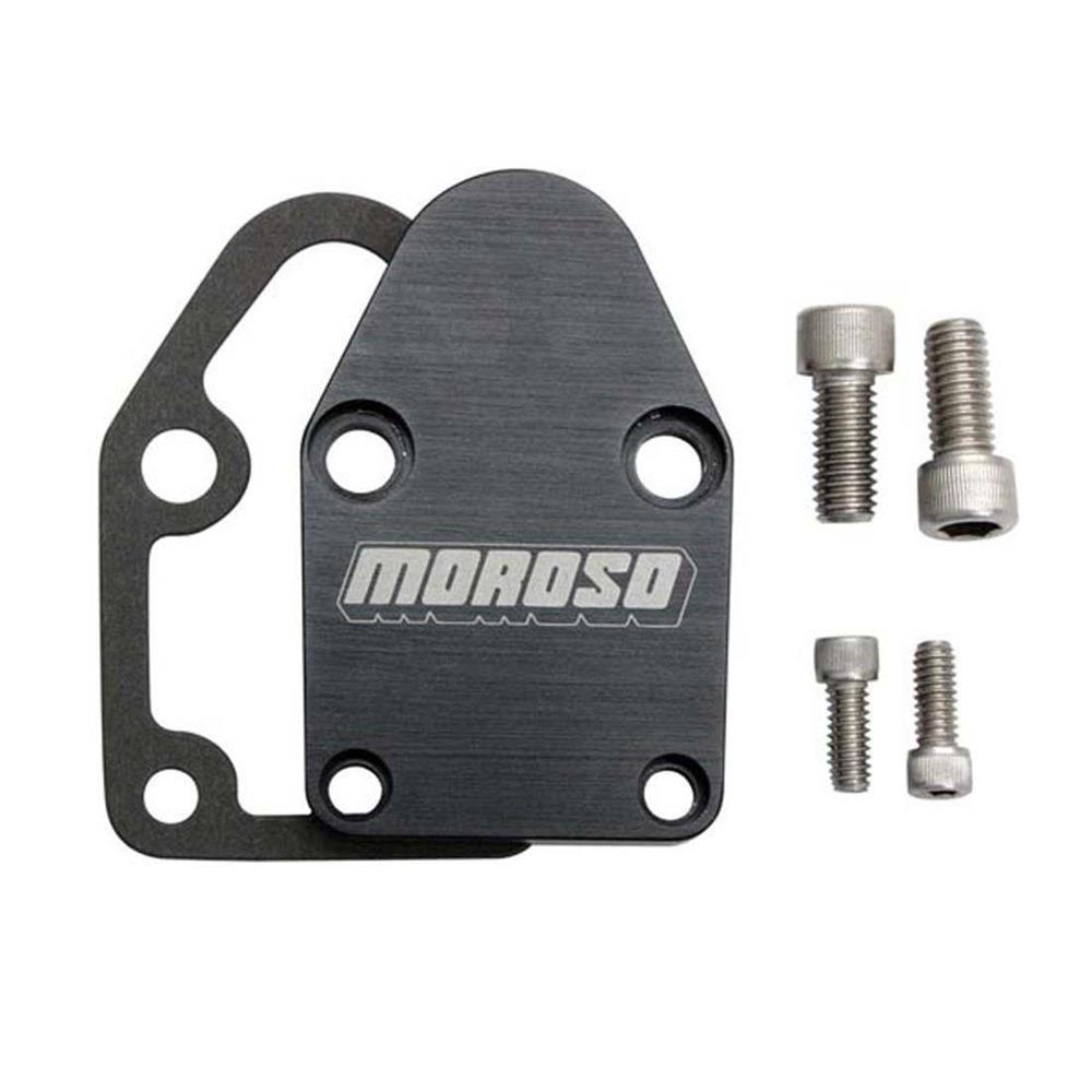 Moroso 65395 Fuel Pump Plate, Billet Aluminum, SBC
