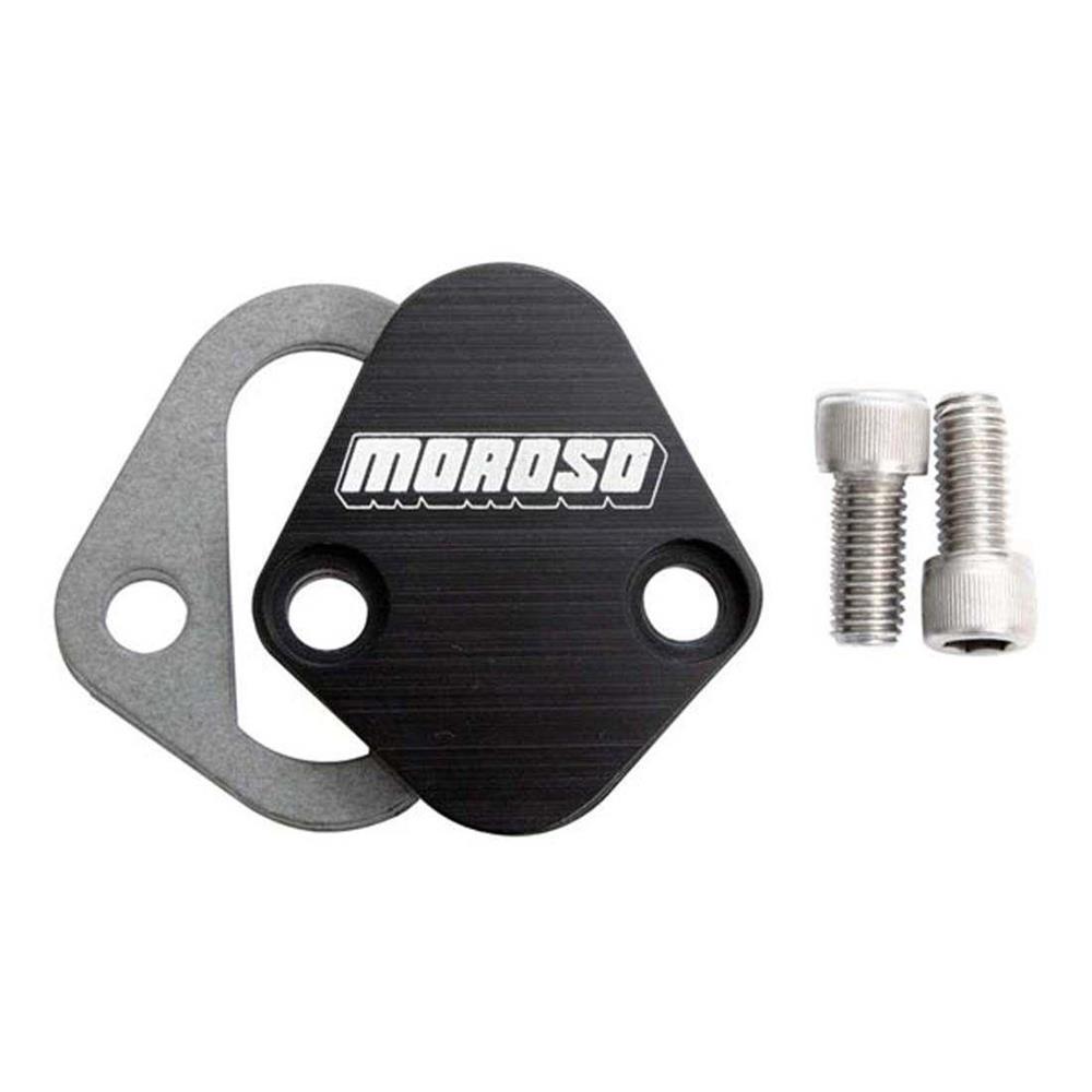 Moroso 65396 Fuel Pump Plate, Billet Aluminum, BBC, Chrysler/Ford