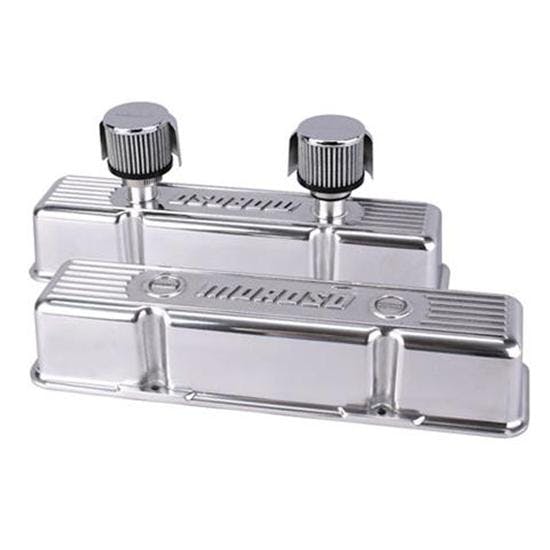 Moroso 68370 Tall Aluminum Valve Covers w/ Breathers