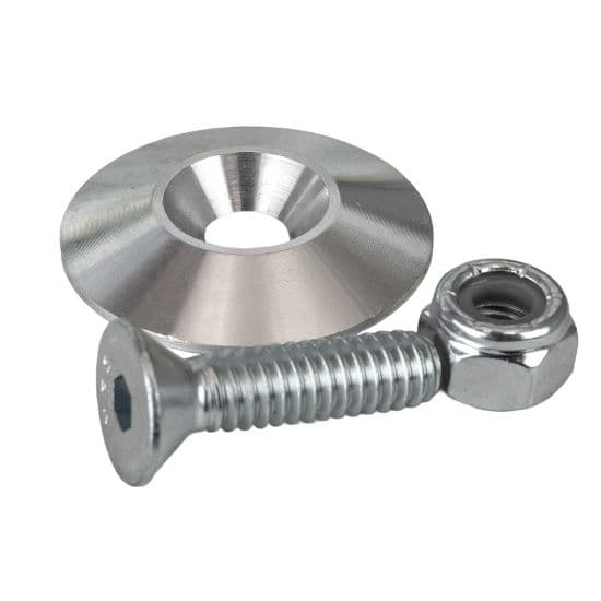 Moroso 71681 Taper Washers Kit, 1 Inch, Raw, 10 Pk