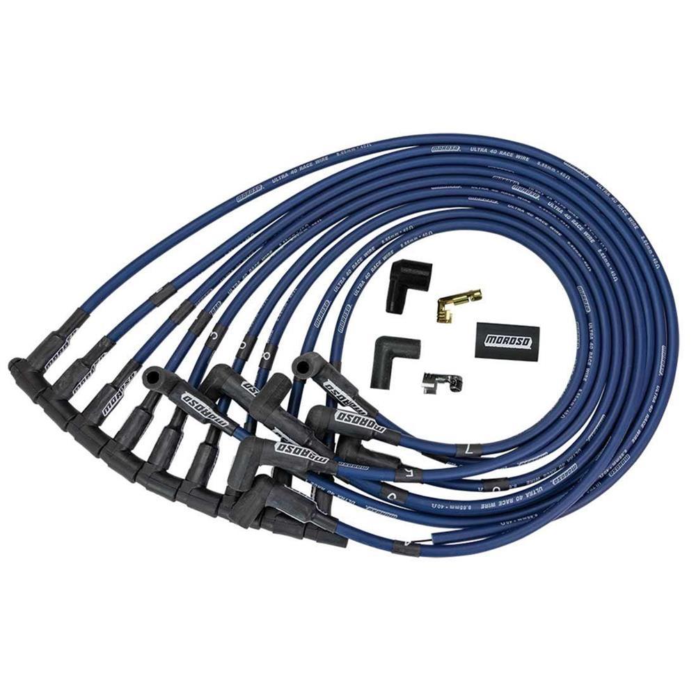 Moroso 73669 Ignition Wire Set, Ultra 40, Unsleeved, BBC, HEI