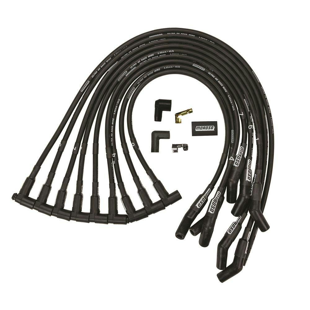 Moroso 73725 Wire Set, Ultra 40, Unsleeved, SBC OVC, HEI 135