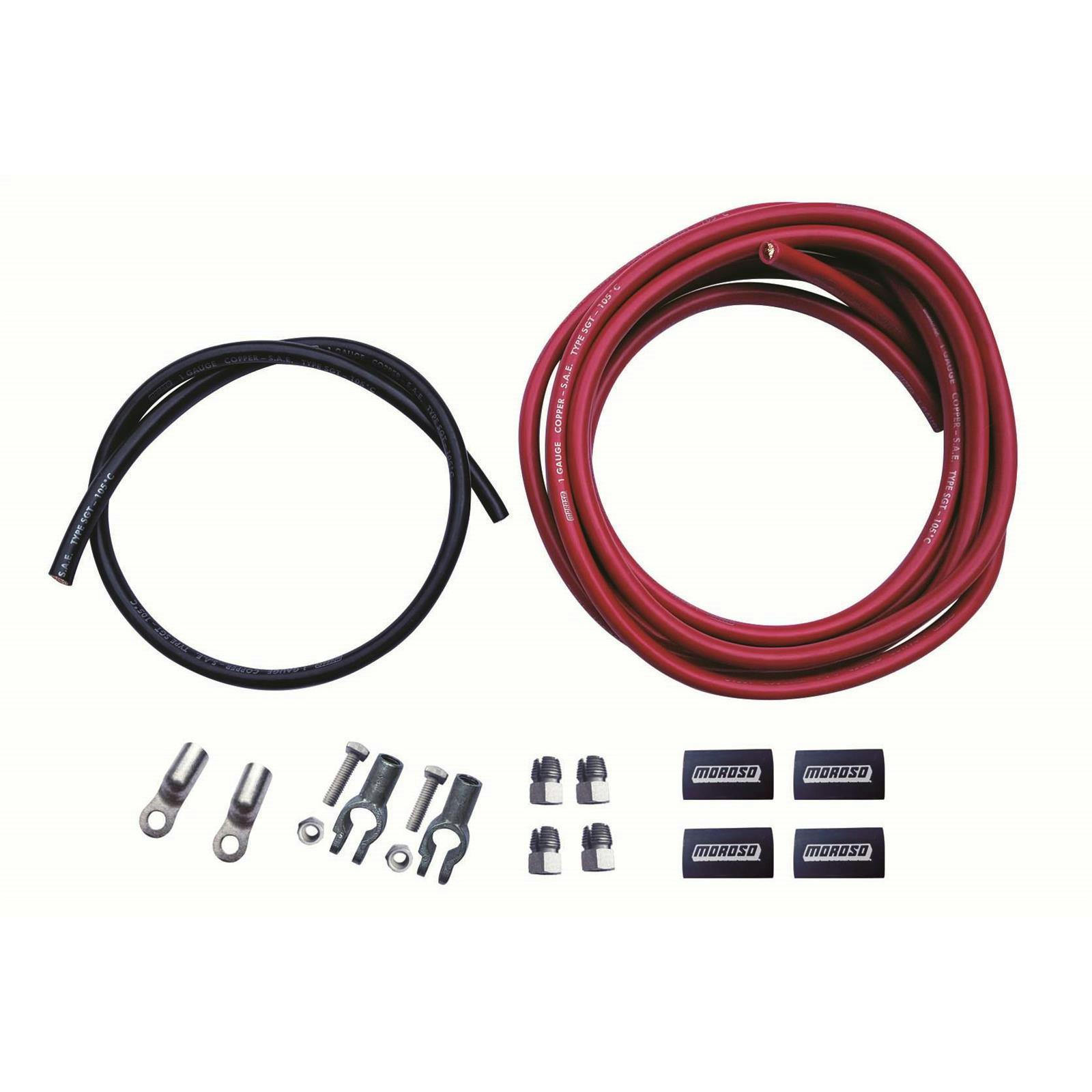 Moroso 74020 Battery Cable Kit, Remote Battery, Screw Terminals