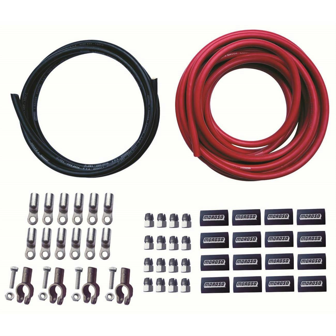 Moroso 74057 Battery Cable Kit, Remote/Dual, Screw Terminals
