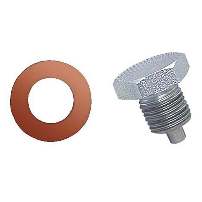 Moroso 97002 Drain Plug, Clear Zinc, w/Copper Washer