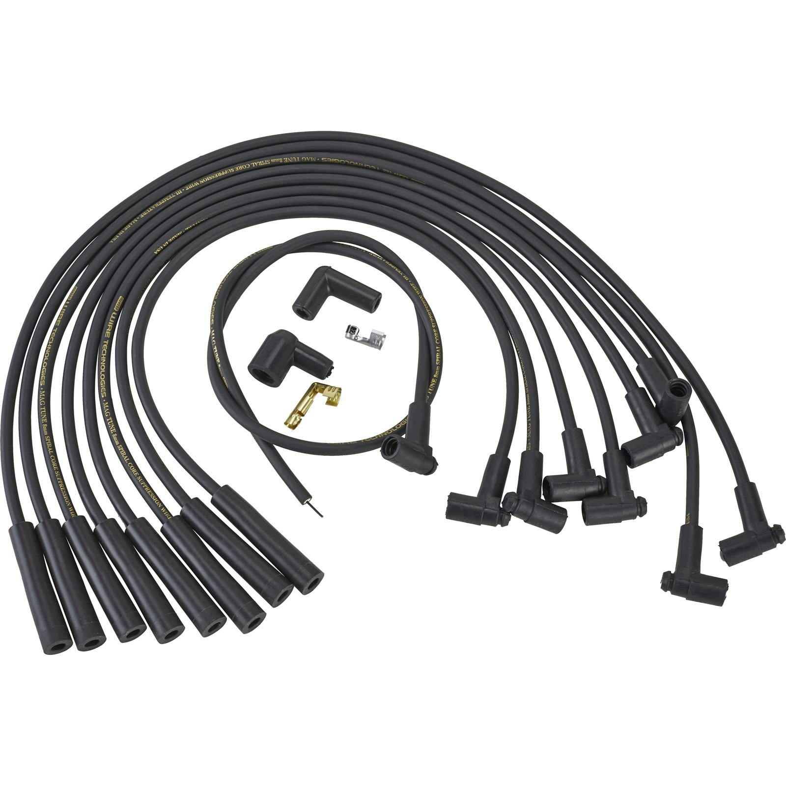 Moroso 9875M Mag-Tune Spark Plug Wires, BBC, Over Valve Covers