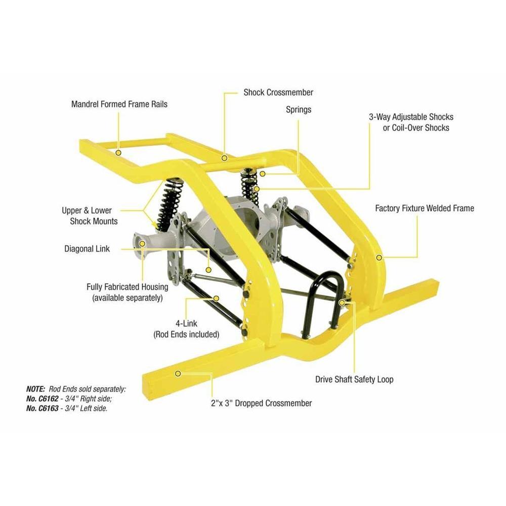 Moroso C1448 Framekit, Magnum Series 4-Link, 26 In