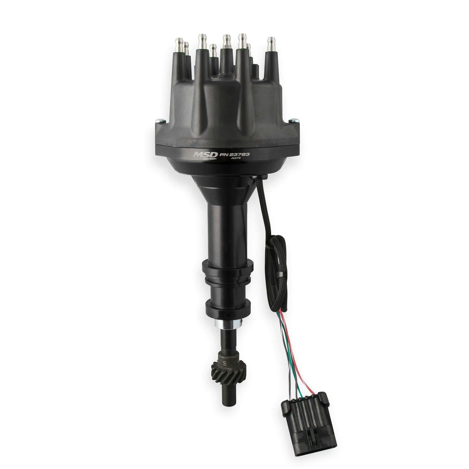 MSD 23783 Ford 351W Dual Sync Distributor, Black