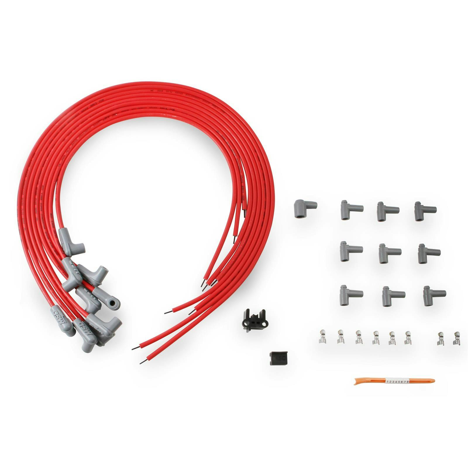 MSD 31229 Super Conductor Plug Wires, 8 Cyl 90 Deg Plug, 90 Deg Plug
