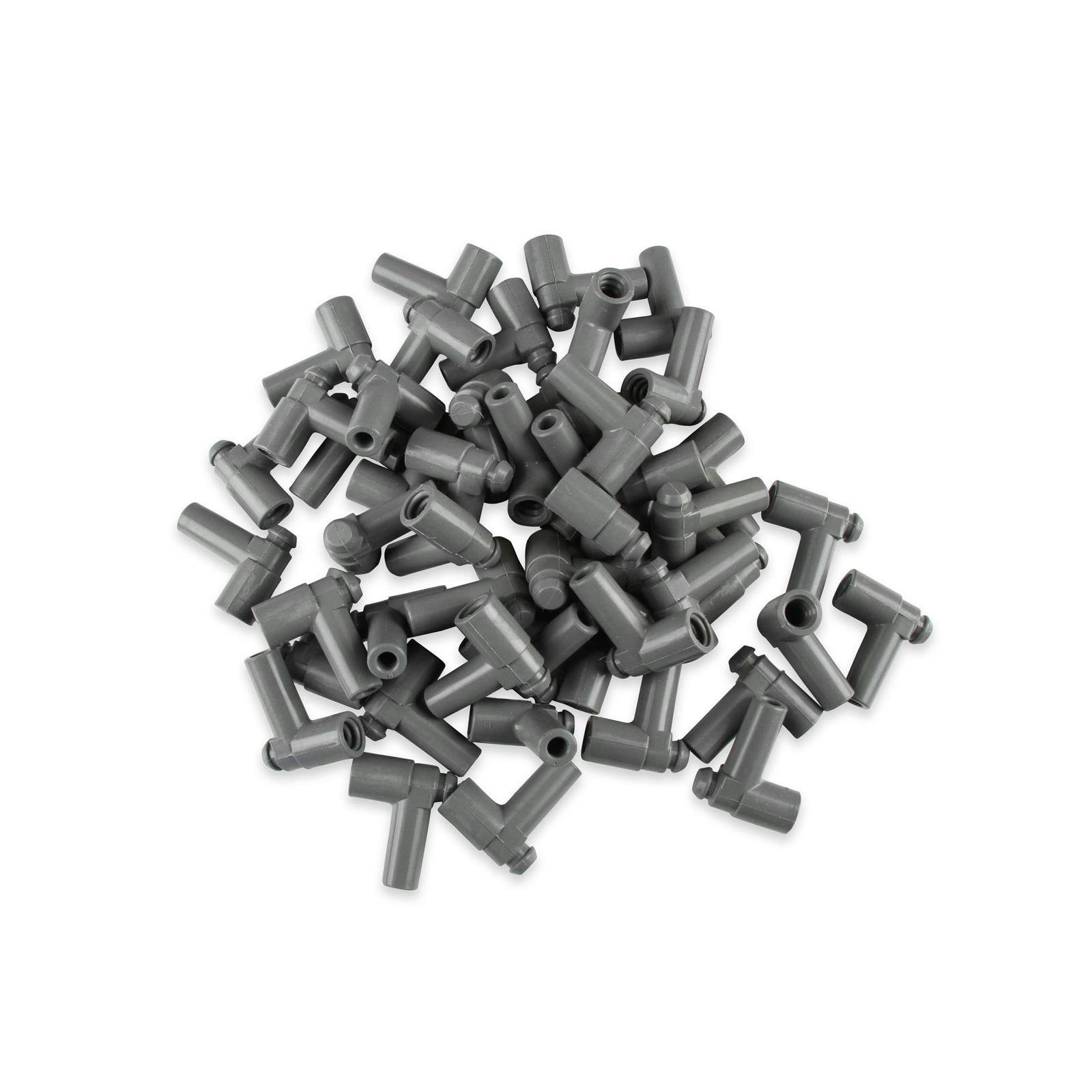 MSD 34554 90 Degree Nipple Spark Plug Boots, GM HEI, 50 Count