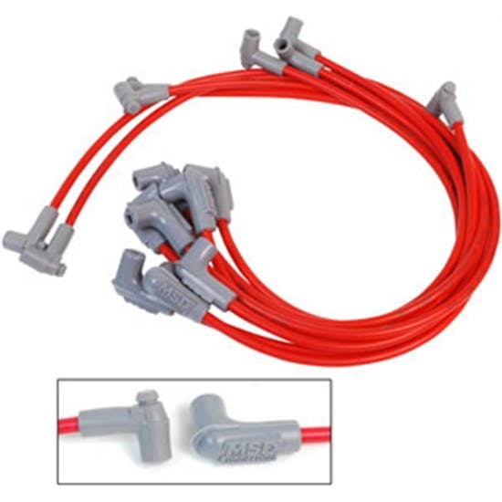 MSD 35659 Super Conductor Plug Wires, Small Block Chevy With HEI Cap
