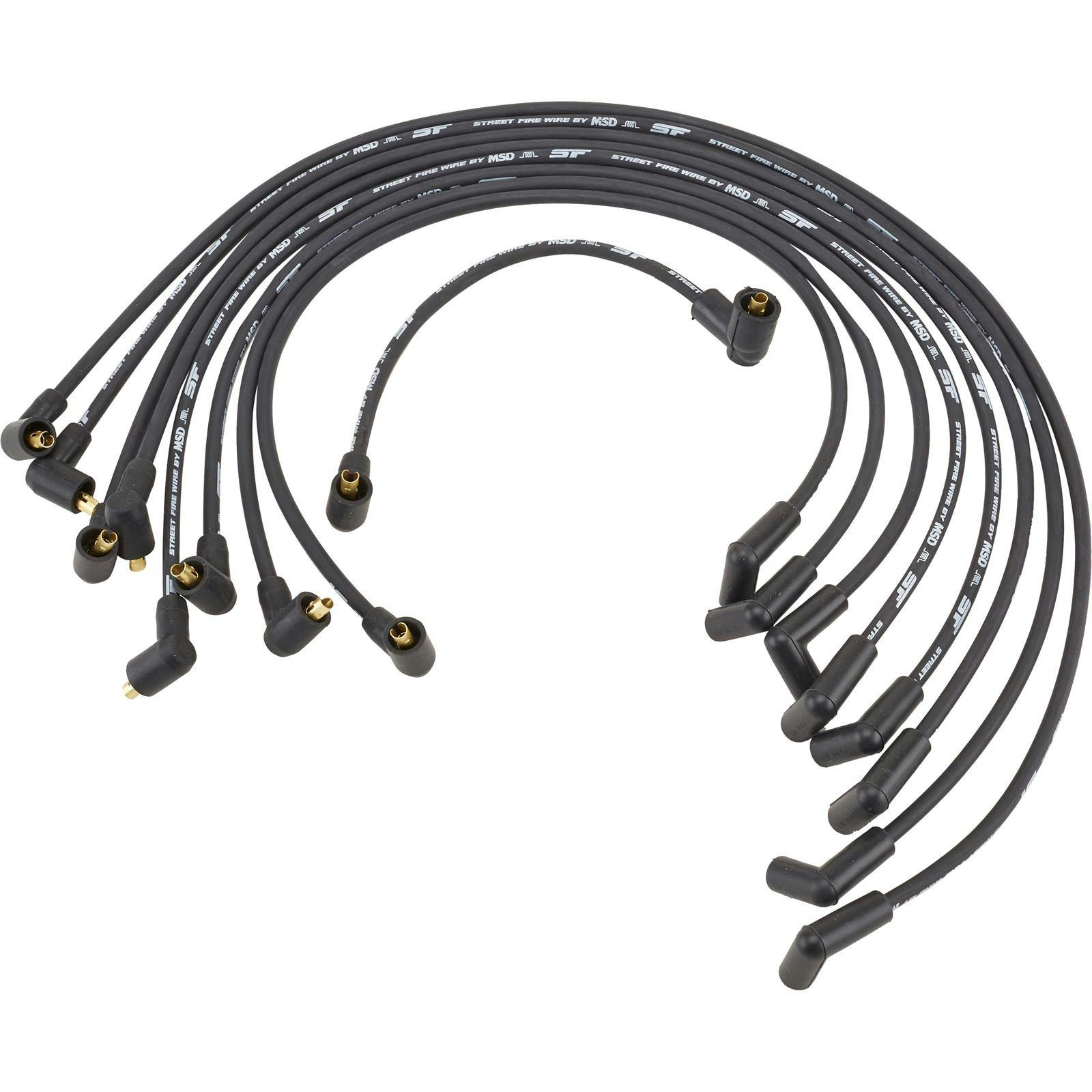 MSD 5564 Street-Fire Spark Plug Wires, S/B Chevy Stock, Under Manifold