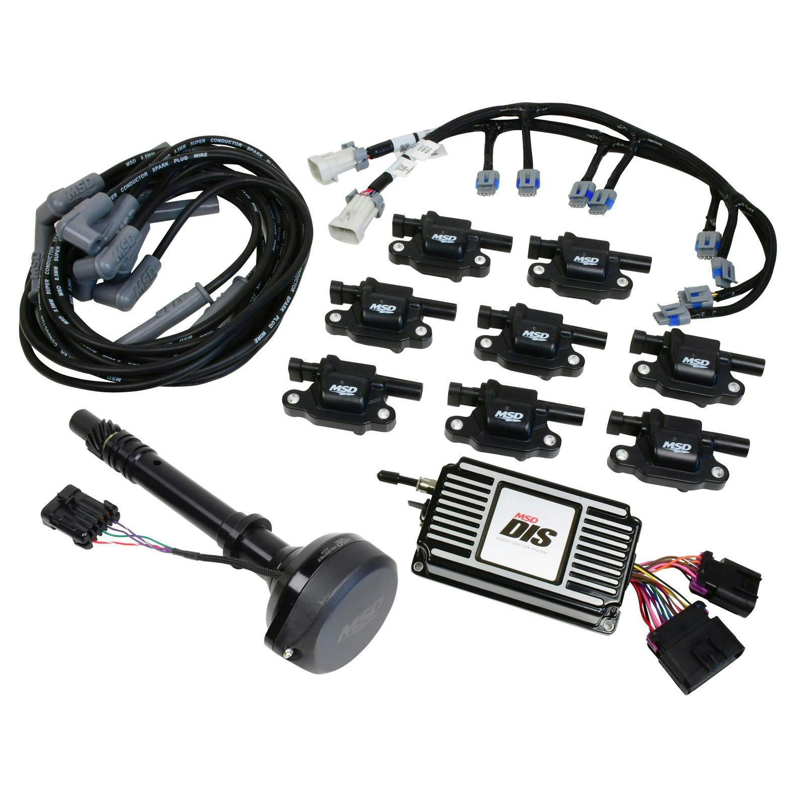 MSD 601513 Direct Ignition System Kit, SBC/BBC, Black