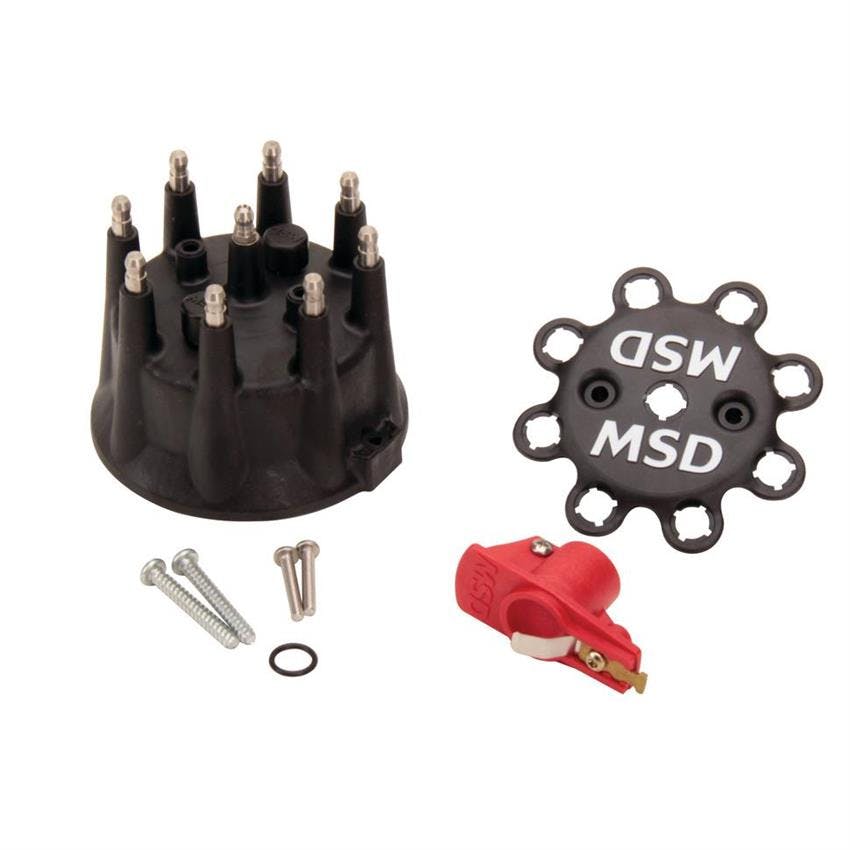 MSD 79193 Pro-Mag 12 LT Magneto Cap and Rotor, Black