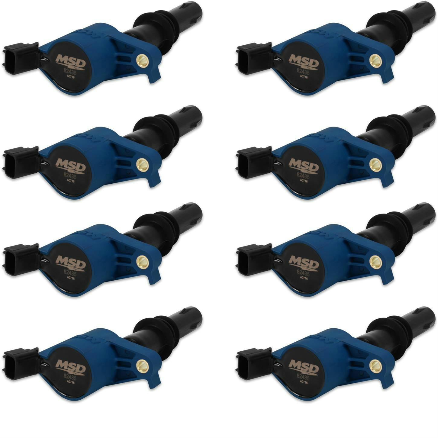 MSD 824385 Ignition Coil, Blaster, Ford 3-Valve V8, Blue, 8-Pack