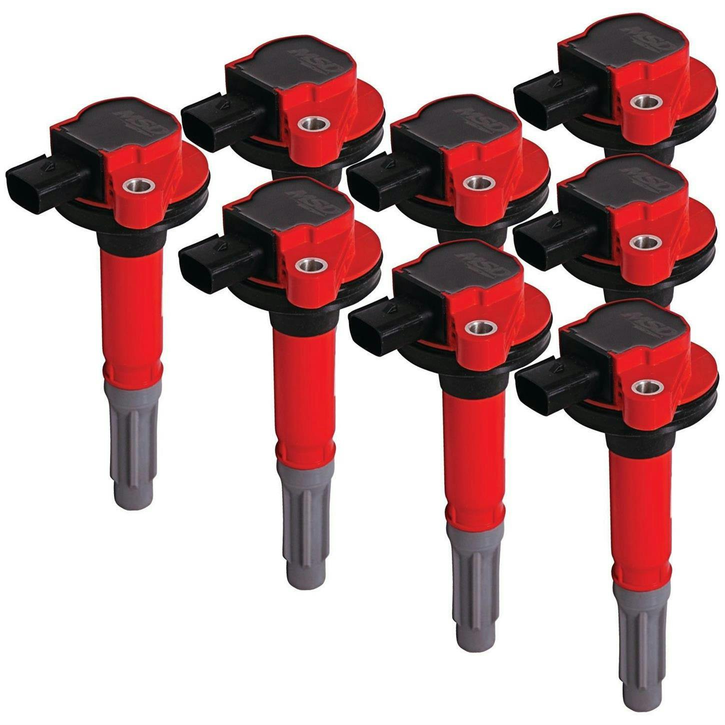 MSD 82488 Ignition Coil, Blaster, Ford 5.0L Coyote, Red, 8-Pack