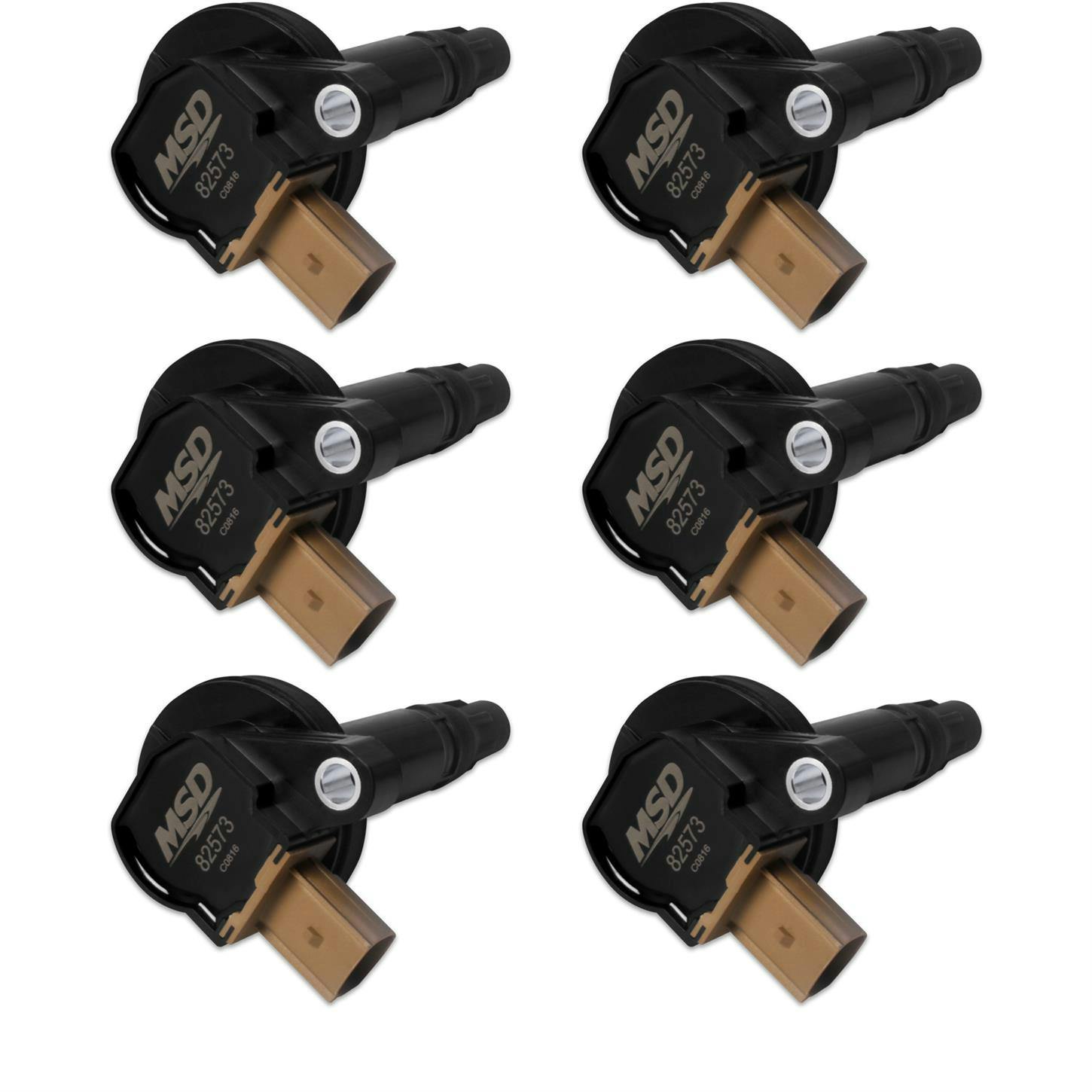 MSD 825763 Ignition Coil, Ford Ecoboost, 3.5L V6, 3-Pin, 6-Pack