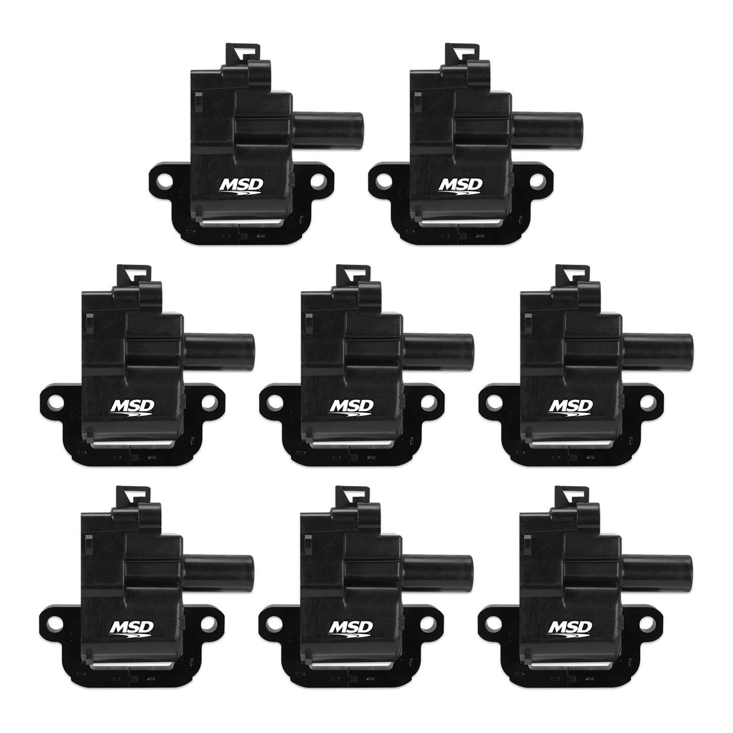 MSD 826283 Ignition Coil, GM LS Blaster Series, LS1/LS6, 8-Pack