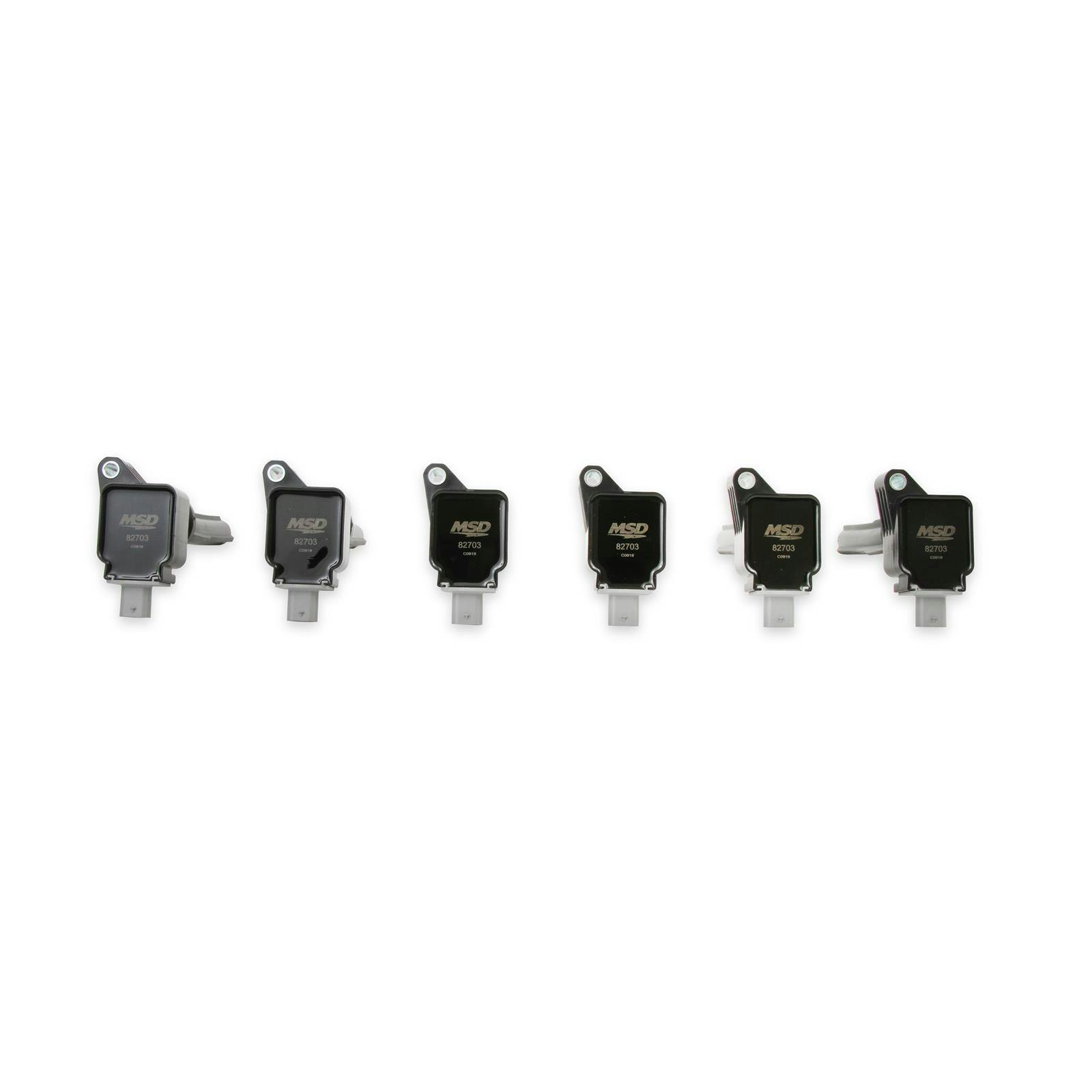 MSD 827063 Ignition Coil, Ford Ecoboost, 3.5L V6, Black, 6-Pack
