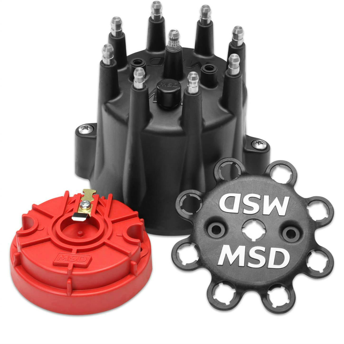 MSD 84336 Replacement HEI Distributor Cap and Rotor, Black