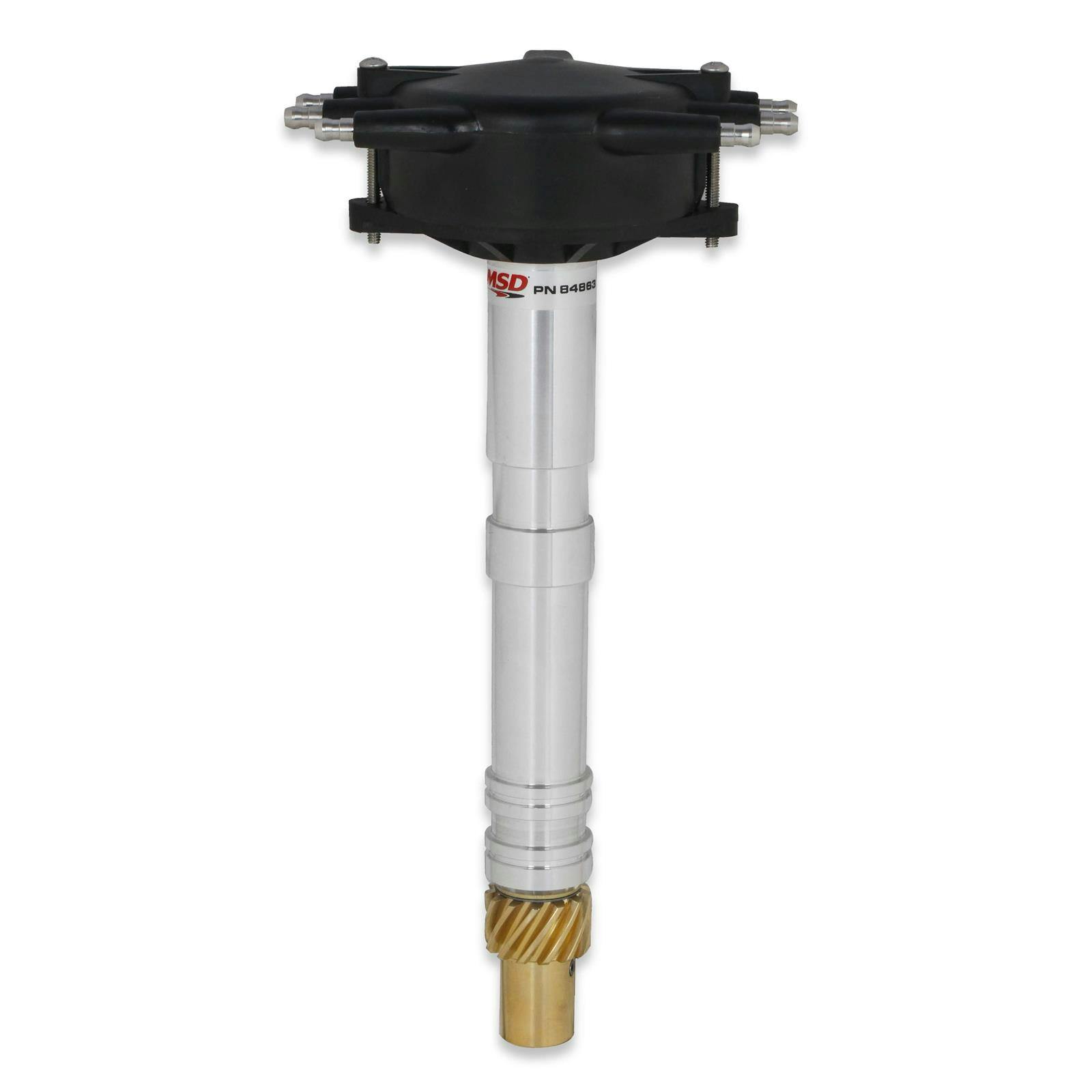 MSD 84863 Chevy Super Tall Block Crab Cap Distributor, Black