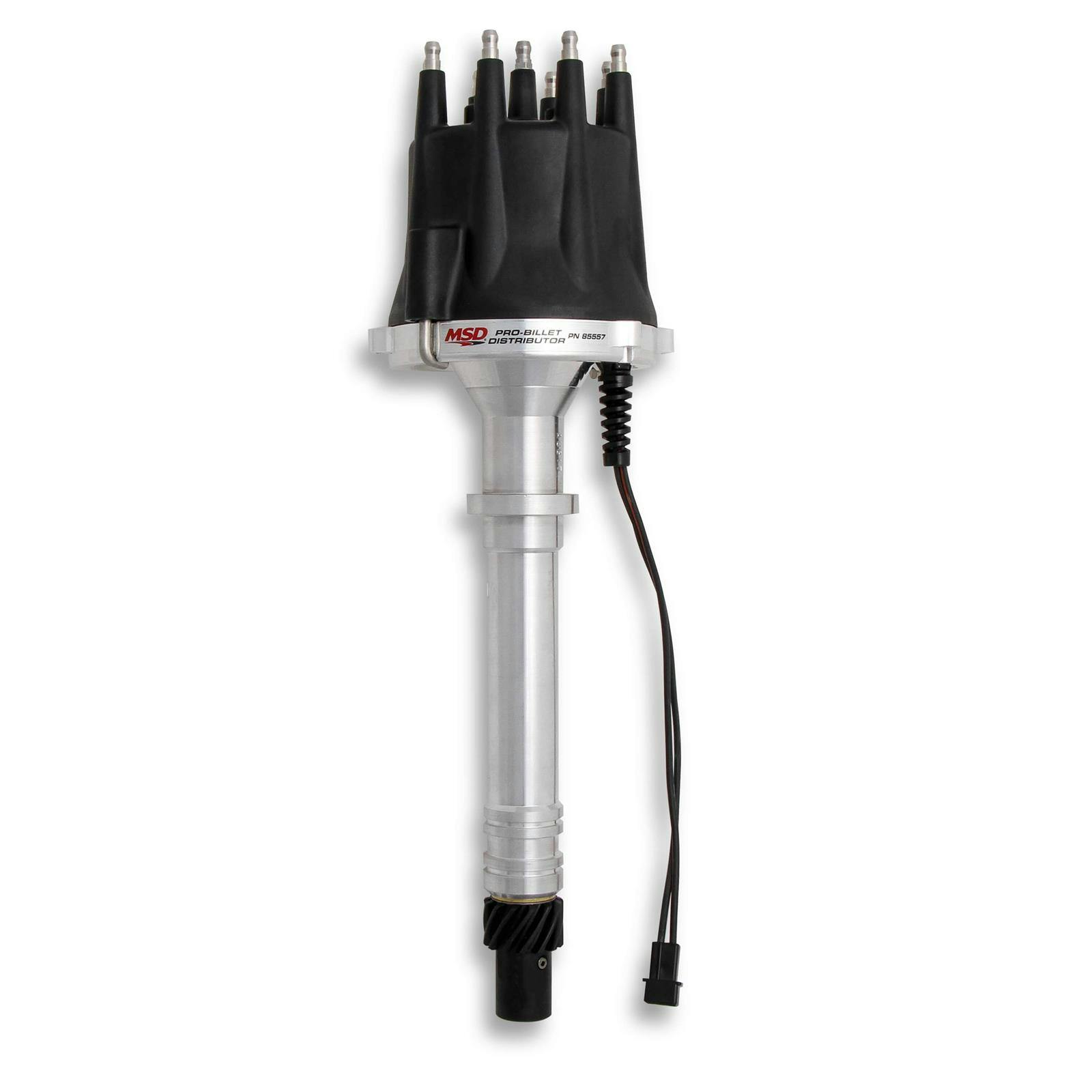 MSD 85557 Chevy V8 Pro-Billet Distributor with Black Cap
