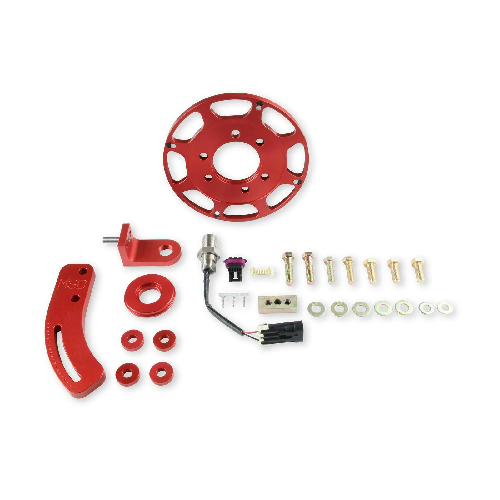 MSD 86101 Small Block Chevy Hall-Effect Crank Trigger Kit, 7 Inch